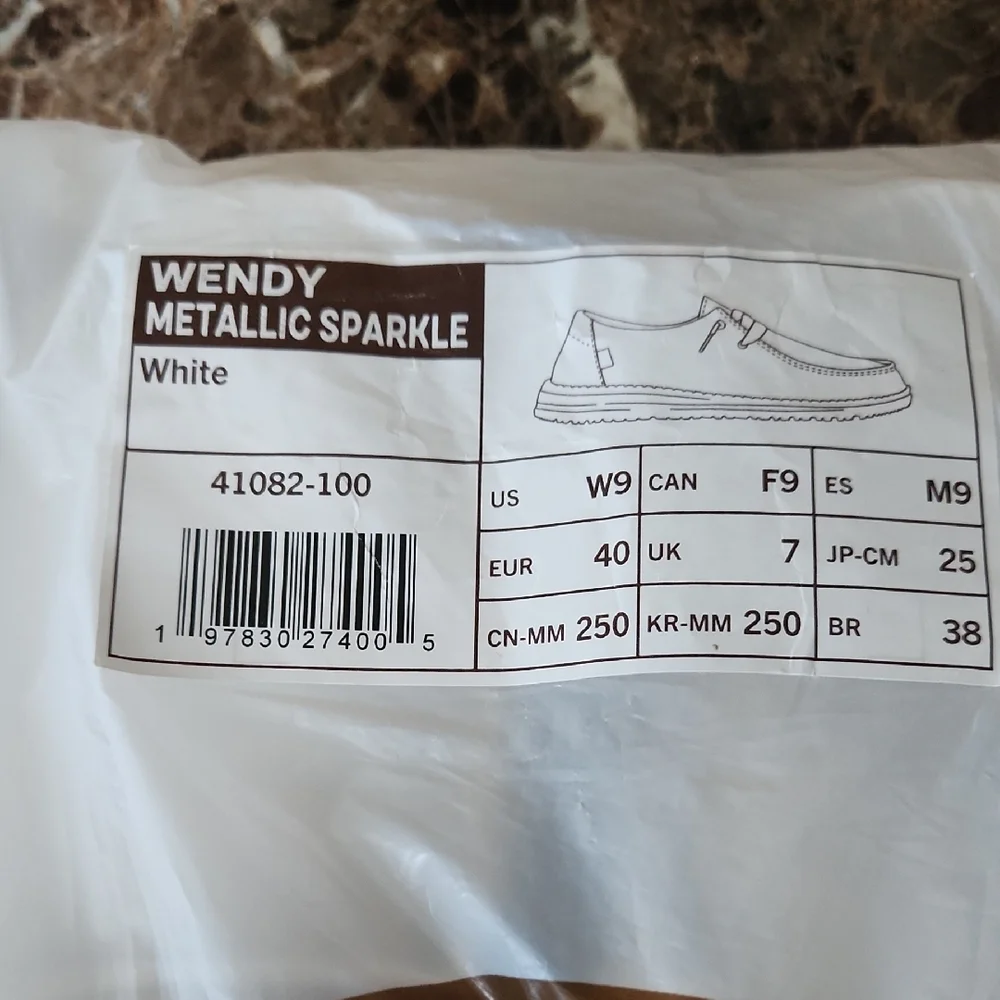 Hey Dude Sparkling White Loafers - Picture 6 of 6